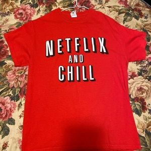 Vintage Netflix and chill t shirt